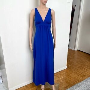 SUSANA MONACO BLUE MAXI DRESS, S